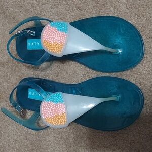 Katy Perry size 7 Blue Peach Pink